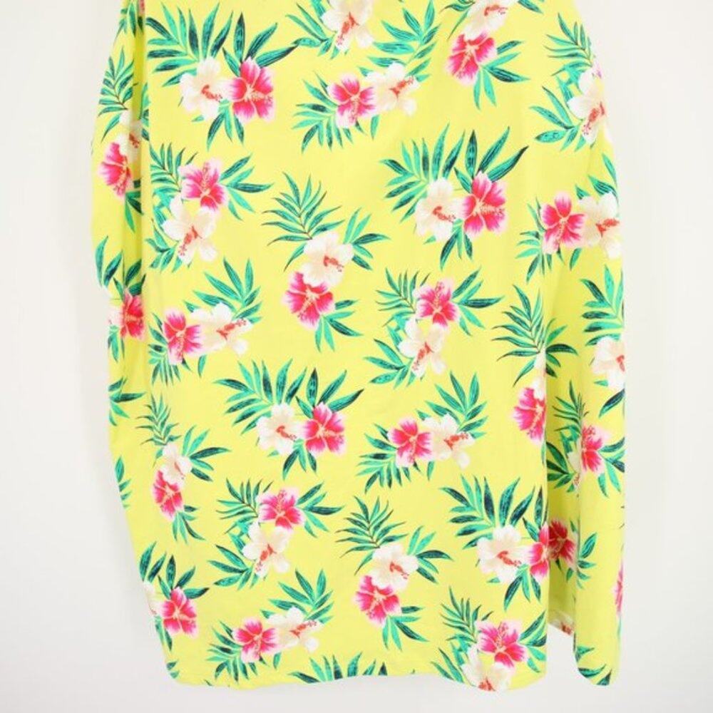 NWT Lands End Floral Yellow One Shoulder Tankini Swim Top Size 26W - Picture 3 of 11